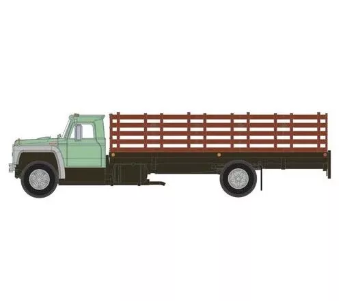 Athearn 84722 HO Scale Ford F-850 Stakebed Truck Green - Primed for Grime