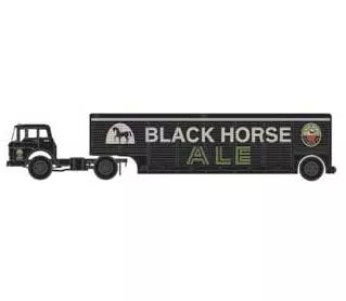Athearn 92468 HO Scale Ford C Tractor with Trailer Black Horse Ale TR-197/667