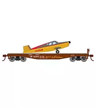 Athearn 96450 HO Scale 40' Flatcar with Plane Union Pacific UP 50595