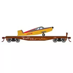 Athearn 96451 HO Scale 40' Flatcar with Plane Union Pacific UP 54117