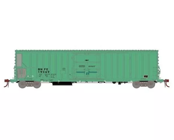 Athearn Genesis G1111 FGE 57' Mechanical Reefer BN BNFE 'Green' 19269 Prime for Grime