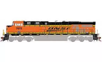 Athearn Genesis G83099 HO Scale GE ES44DC BNSF "Wedge" 7672