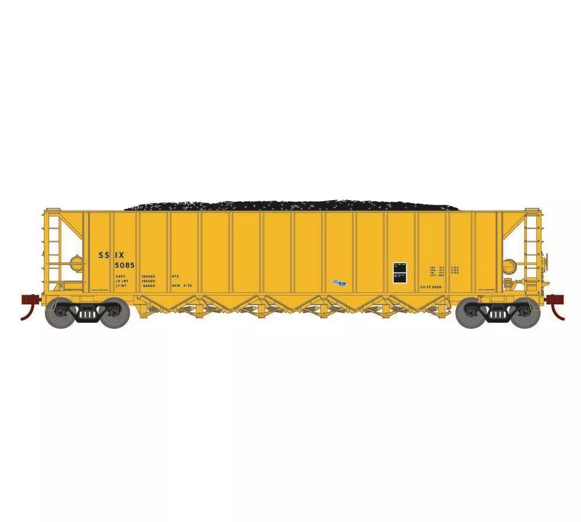 Athearn RTR 1158 HO Scale Ortner 5-Bay Hopper ITEL Corporation SSIX 5-Pack #1