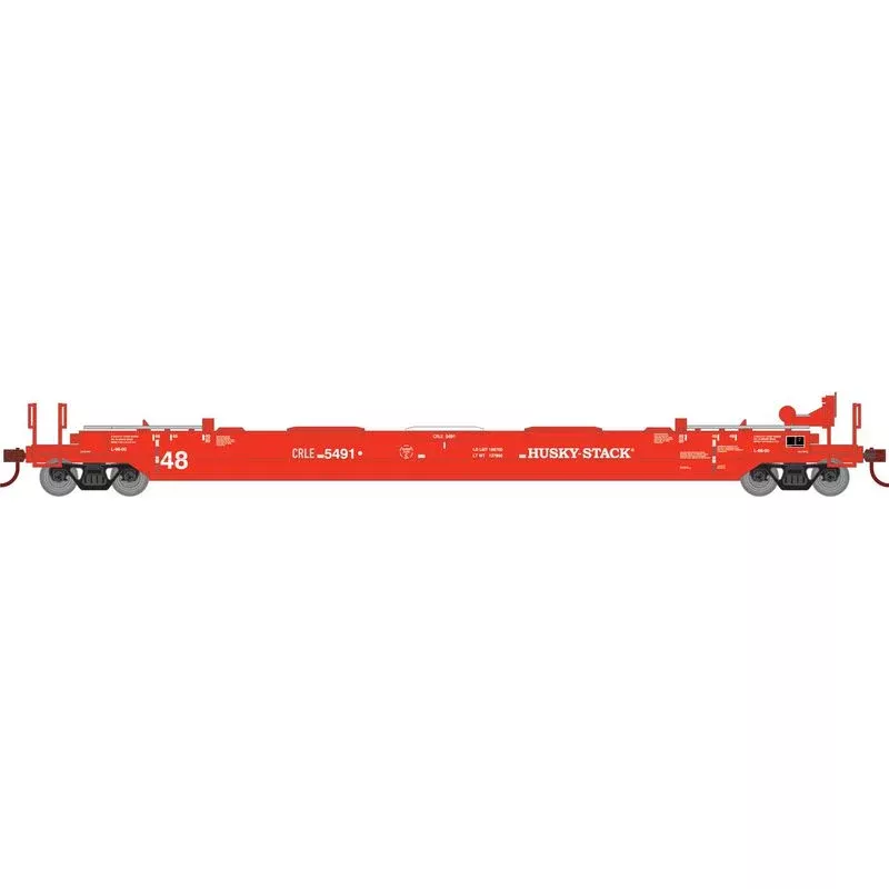 Athearn RTR 1354 HO Scale 48' Husky Stack Well Car Coe Rail Leasing CRLE 5491