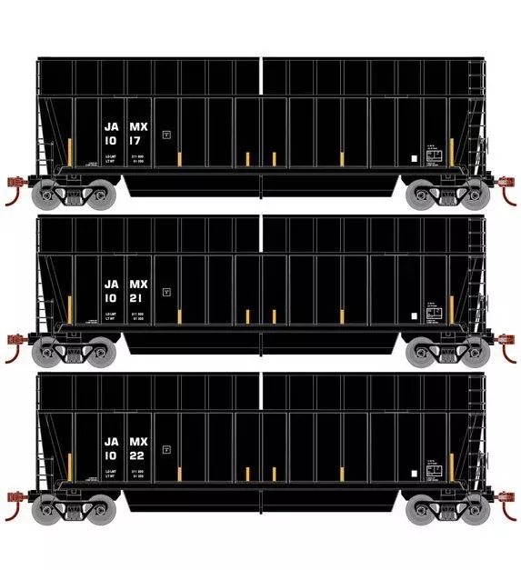 Athearn RTR 1385 HO Scale Bathtub Gondola w/Extended Side CWPM LLC JAMX 3-Pack #2