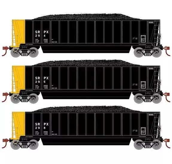 Athearn RTR 1390 HO Scale Bathtub Gondola w/Load Salt River SPRX 3-Pack #1
