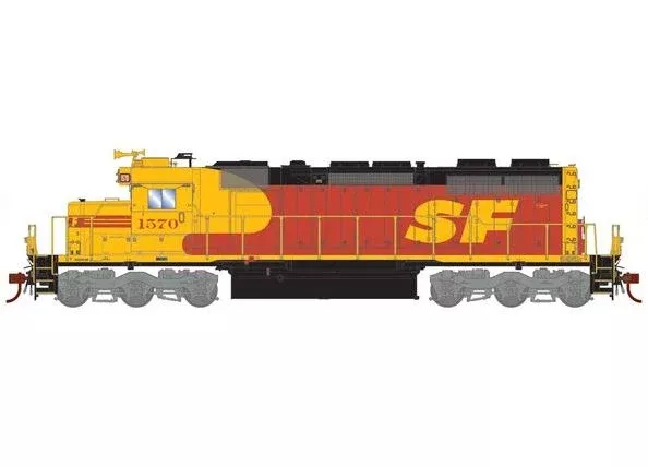 Athearn RTR 1455 HO Scale EMD SD39 Santa Fe ATSF 1570 DCC/Sound
