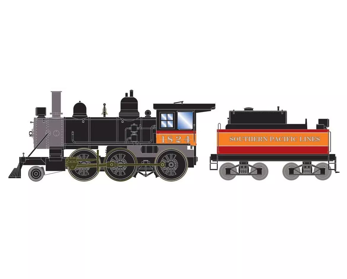 Athearn RTR 87245 HO Scale 2-6-0 Steam Locomotive Southern Pacific SP 1824