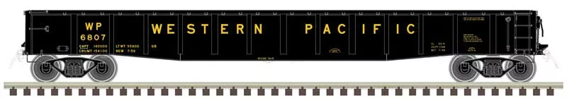 Atlas 50006421 N Scale ACF 70 Ton 52' Gondola Western Pacific WP 6818