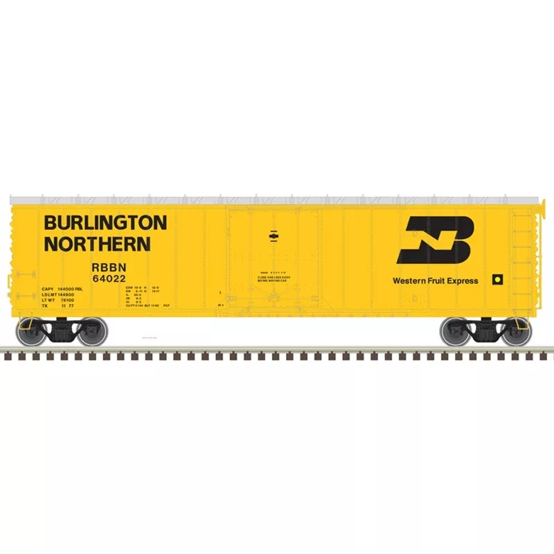 Atlas Master 20007018 HO Scale 50' Plug Door Boxcar Burlington Northern RBBN 64022