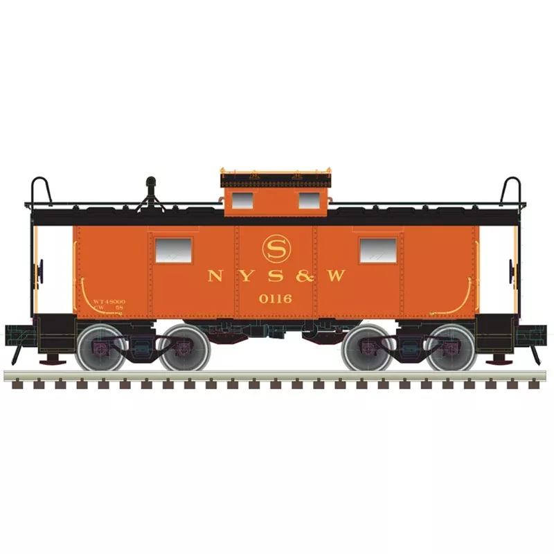 Atlas Master 50006327 N Scale NE-6 Caboose Susquehanna NYS&W 116