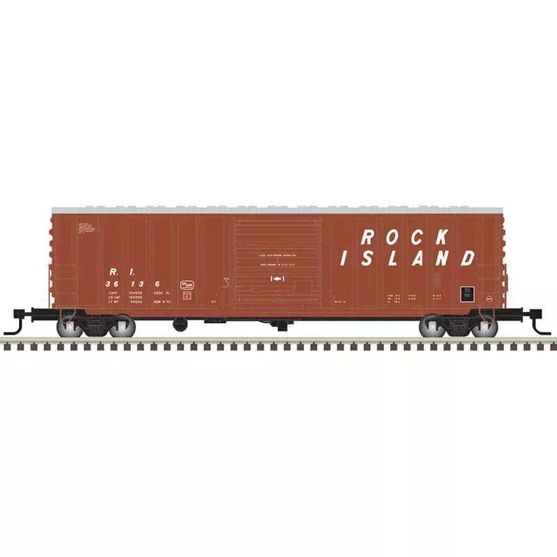 Atlas Master HO Scale 20007072 50' Precision Design Boxcar Rock Island ROCK 36142