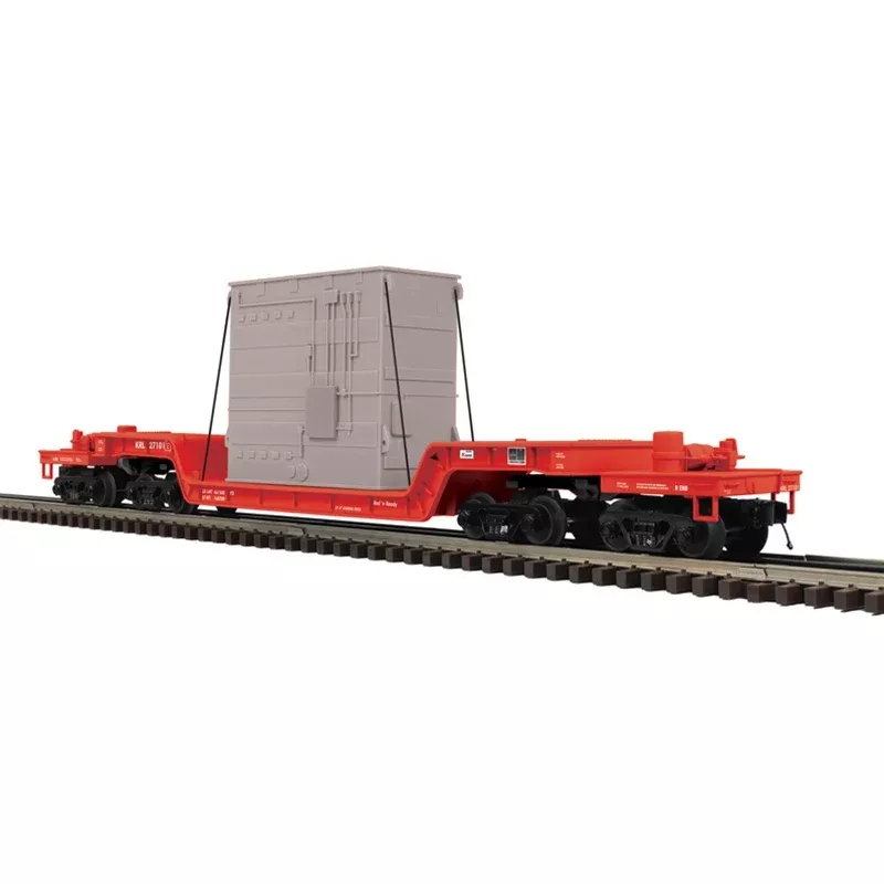 Atlas O Premier 3003046 O Scale 75' Depressed Center Flatcar with Load Kasgro KRL