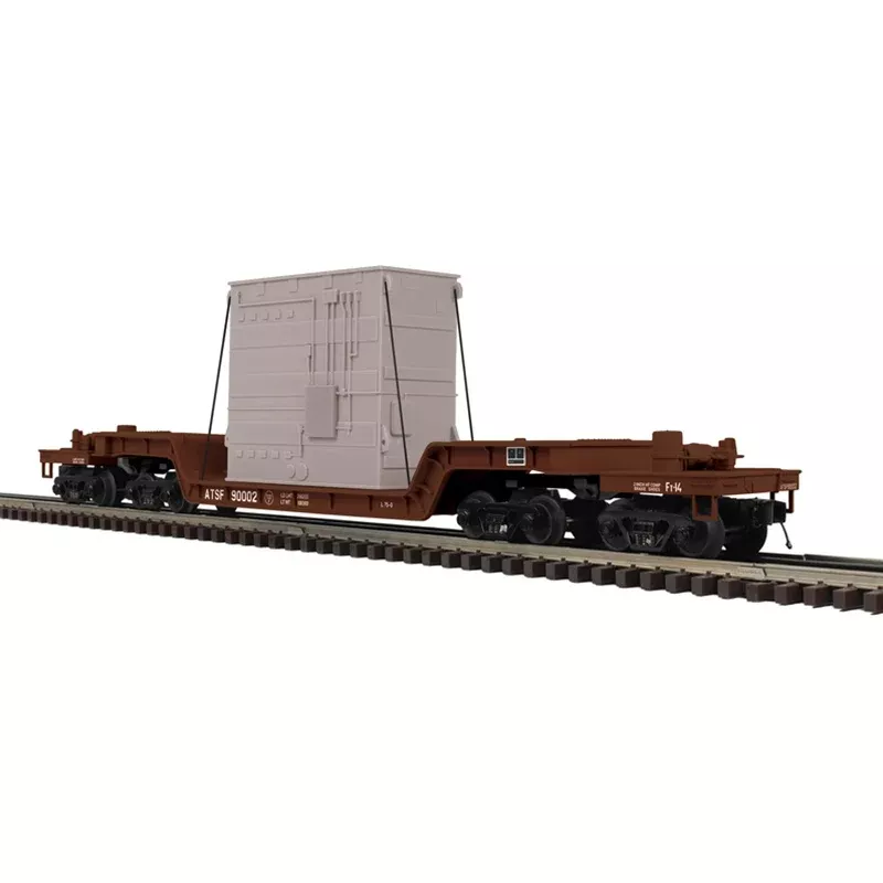 Atlas O Premier 3003052 O Scale 75' Depressed Center Flatcar with Load Santa Fe ATSF