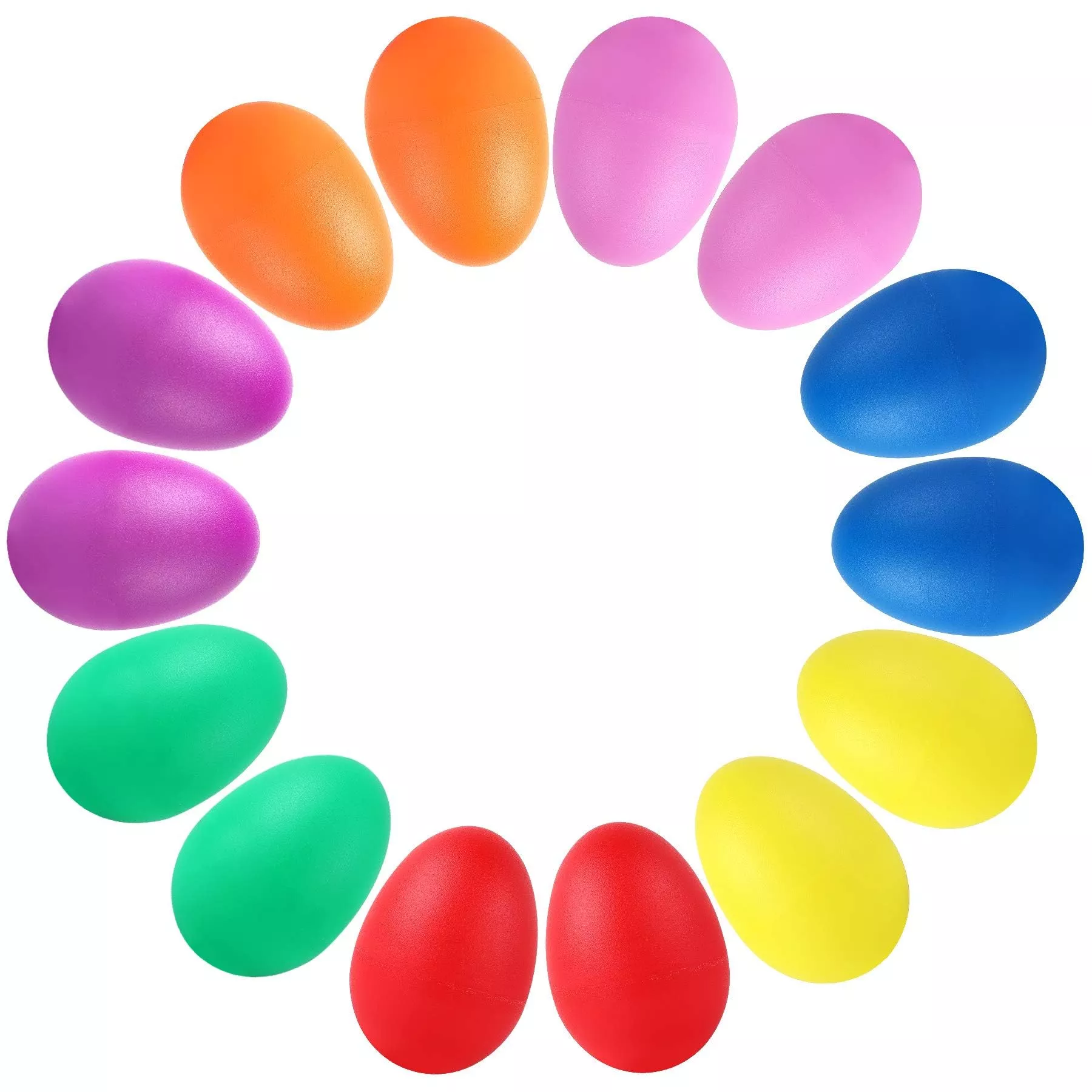 Augshy Maracas Egg Shaker Set, 14 Pieces, Multicolor, 2