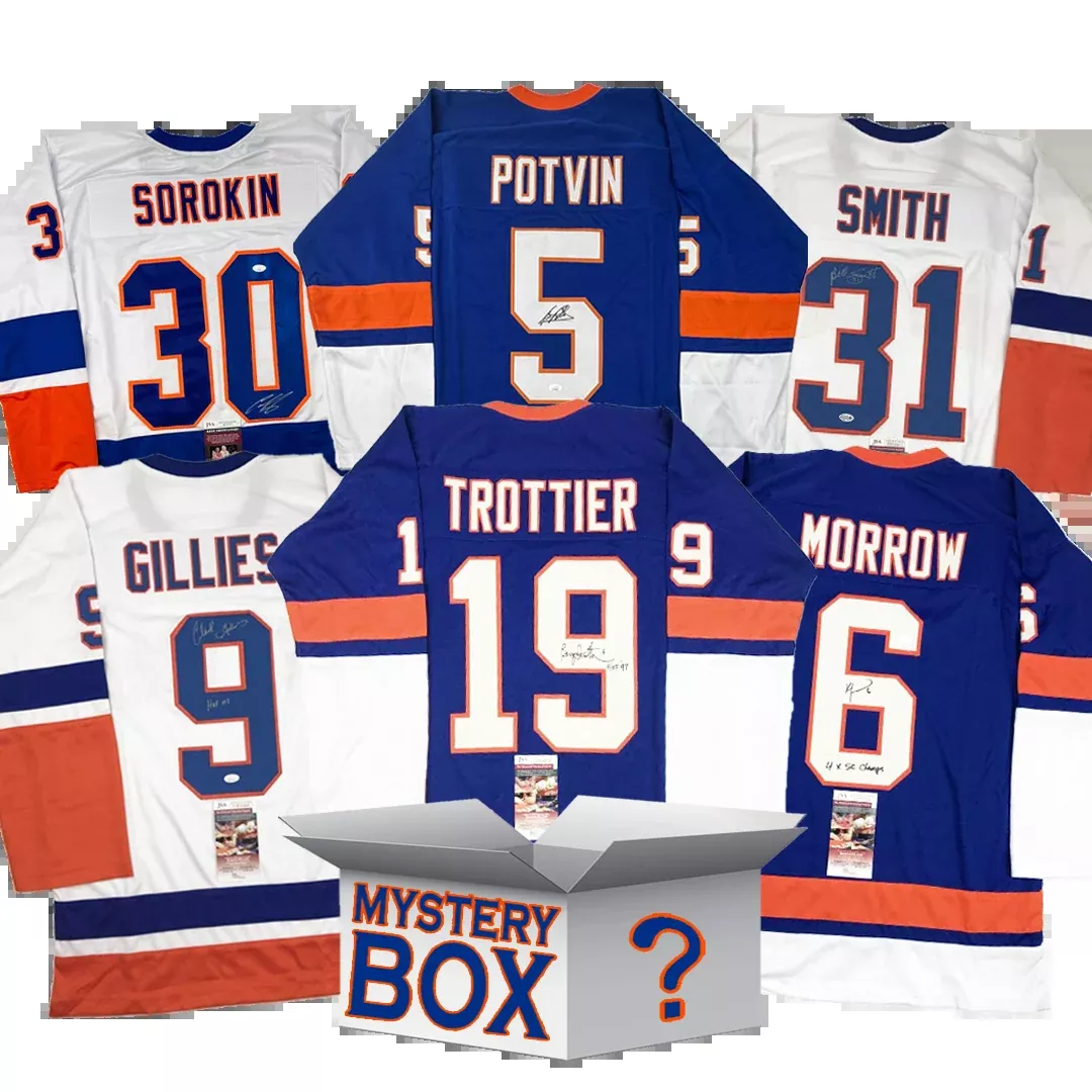 Autographed/Signed New York Hockey Jersey Mystery Box with PSA JSA or Beckett COA