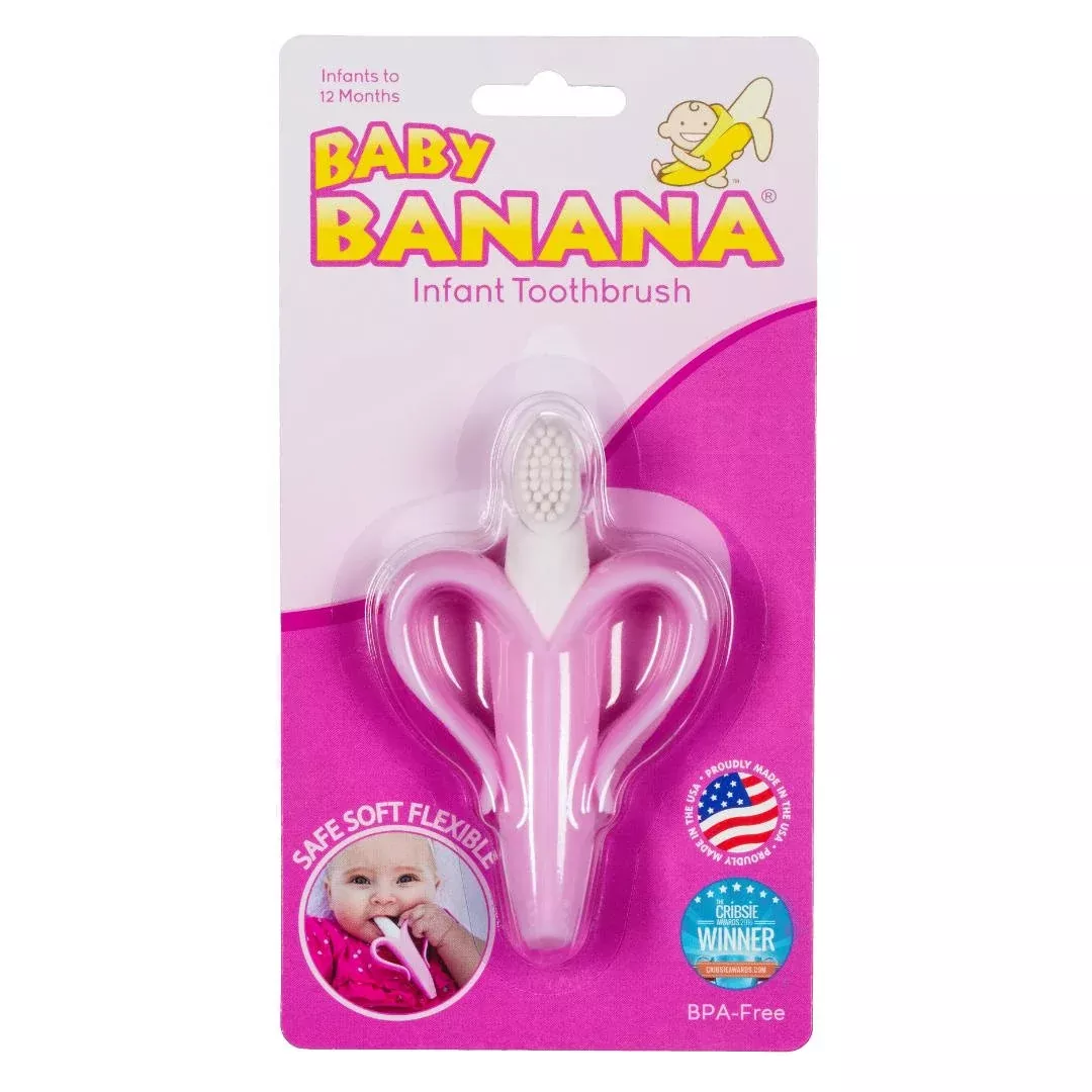 Baby Banana The Original Toothbrush Teether Toy, For Babies Infants To