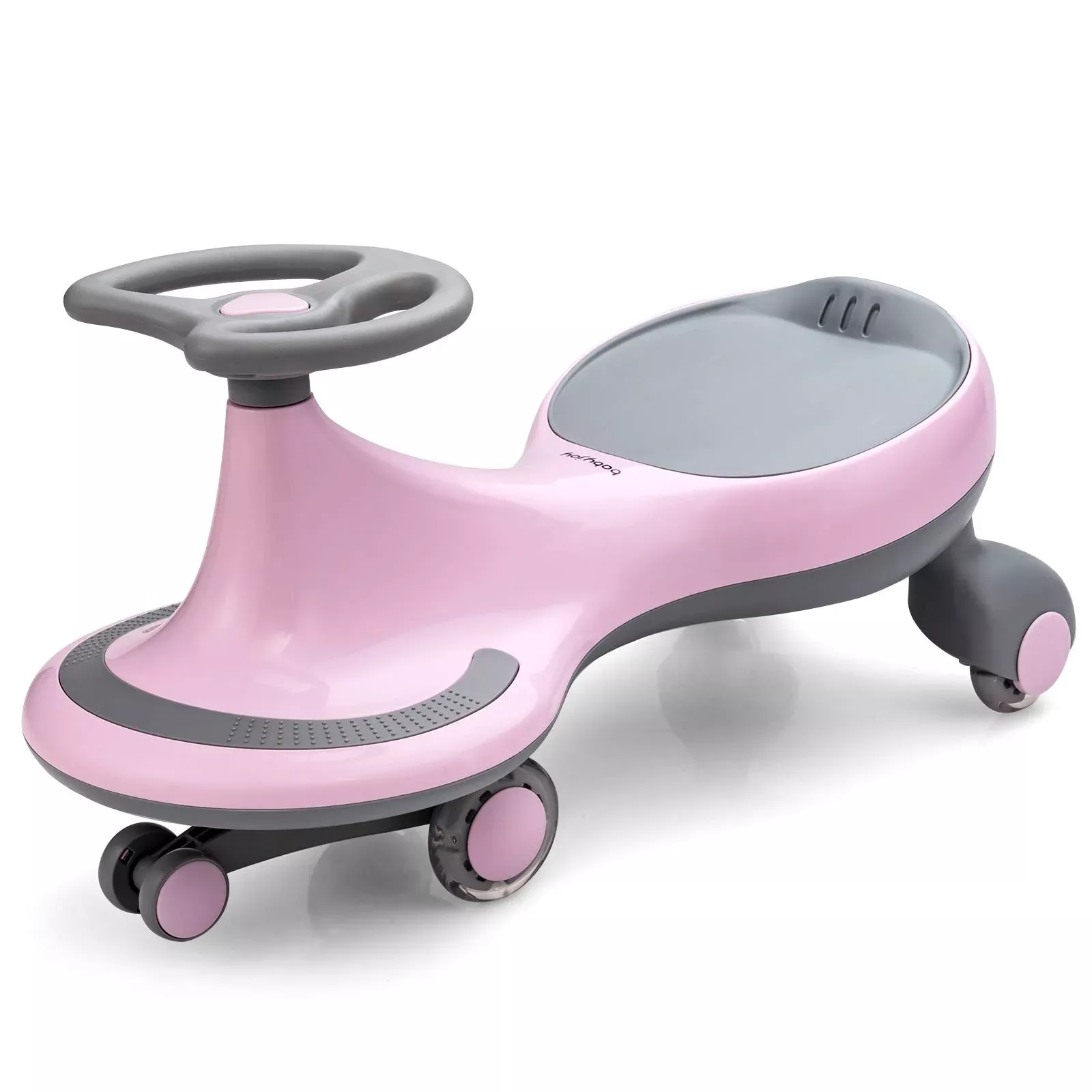 BABY JOY Wiggle Car for Kids, Pink, 27” x 12”