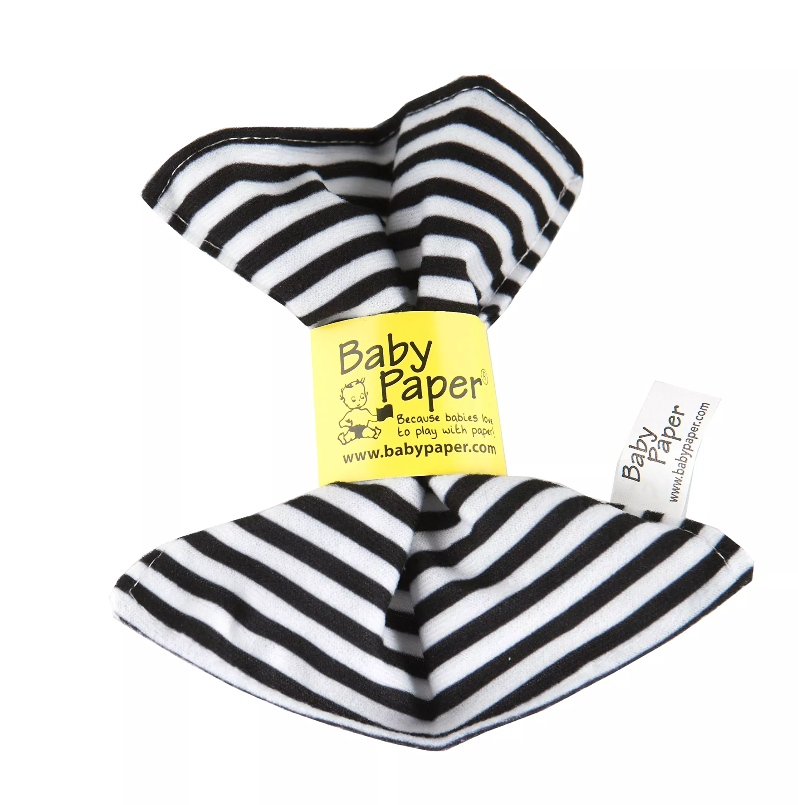 Baby Paper Soft Crinkly Toy for Babies 6x6 Inch Black and White Stripes