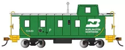 Bachmann 14005 HO Scale Offset Cupola Caboose Burlington Northern BN 10420
