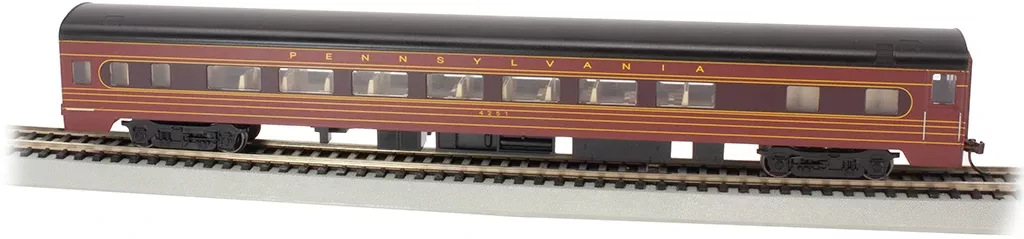 Bachmann 14212 HO Scale 85' Smooth-Side Coach PennsylvaniaPRR 4251