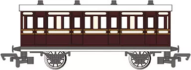 Bachmann 76032 HO Scale Thomas and Friends Toby's Museum Coach