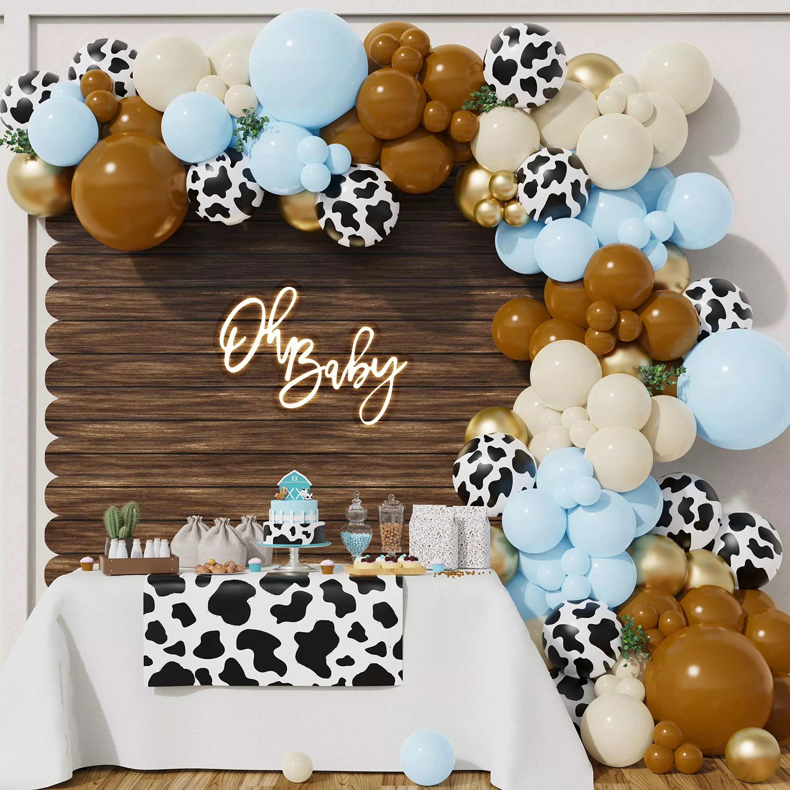BALONAR Balloon Garland Kit for Jungle Theme Party - 50PCS - Blue