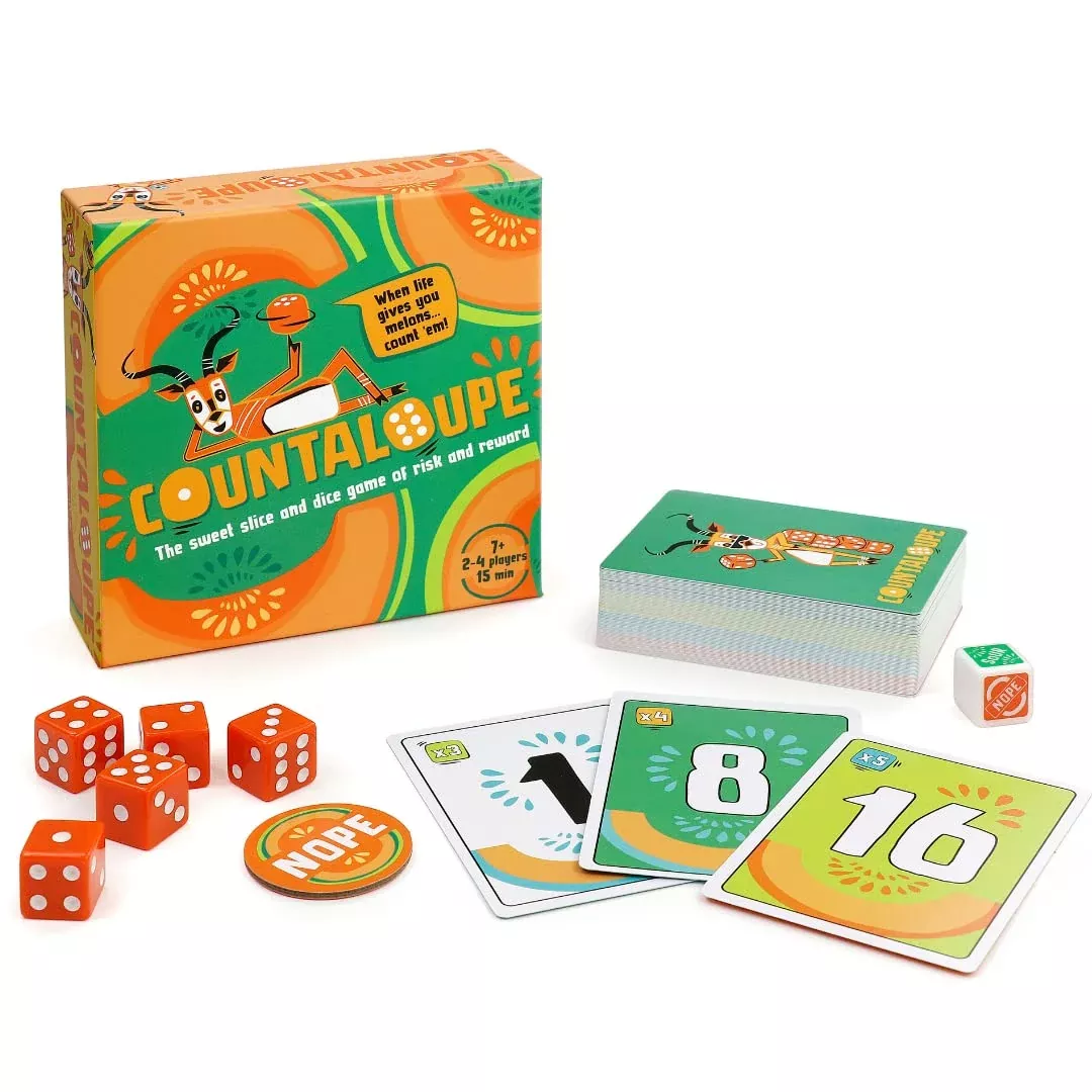 Bananagrams Countaloupe Game for Kids Ages 7+, Multicoloured, 5
