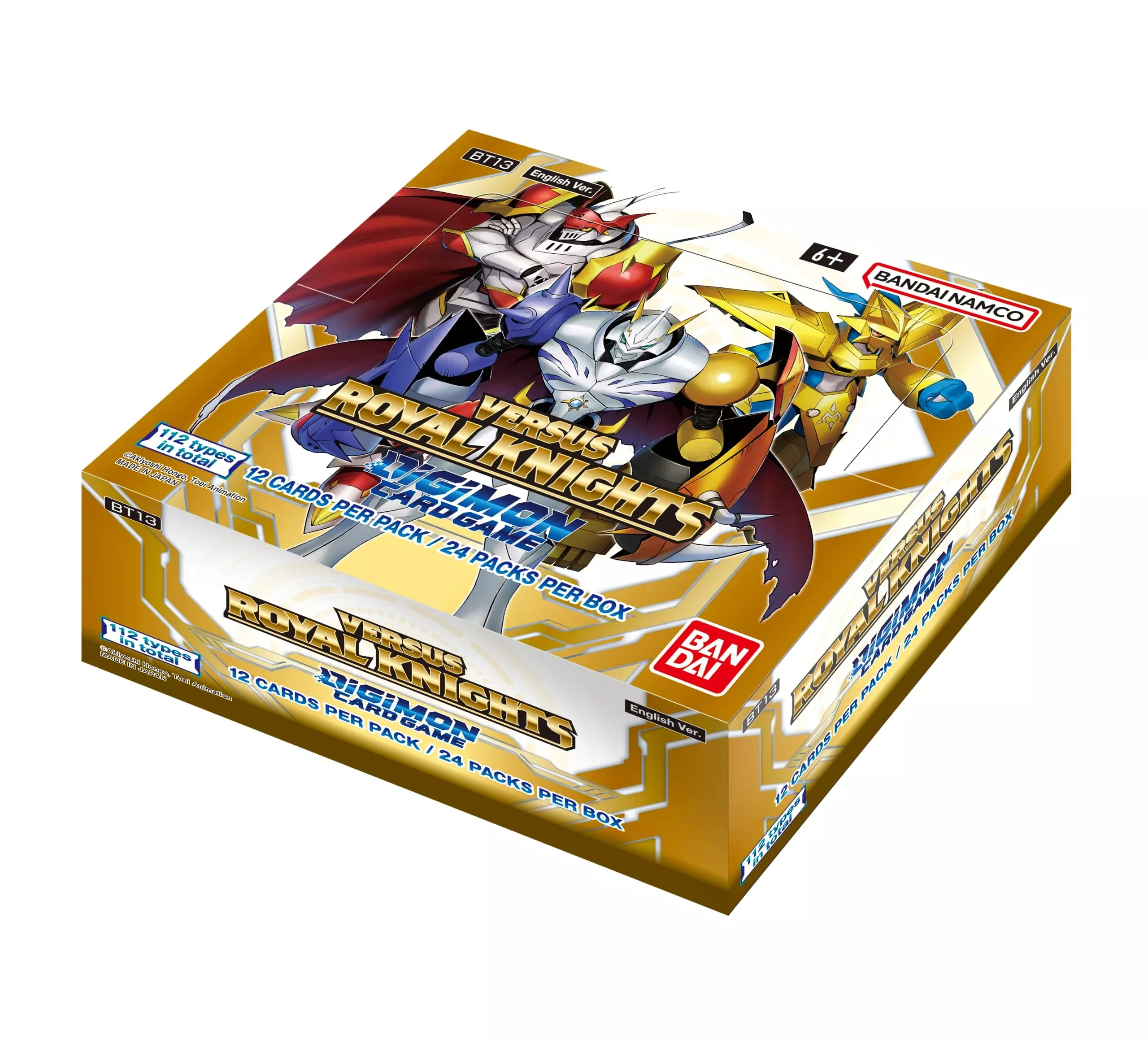 BANDAI Digimon Card Game Versus Royal Knights Booster Box 24 Packs Multicoloured