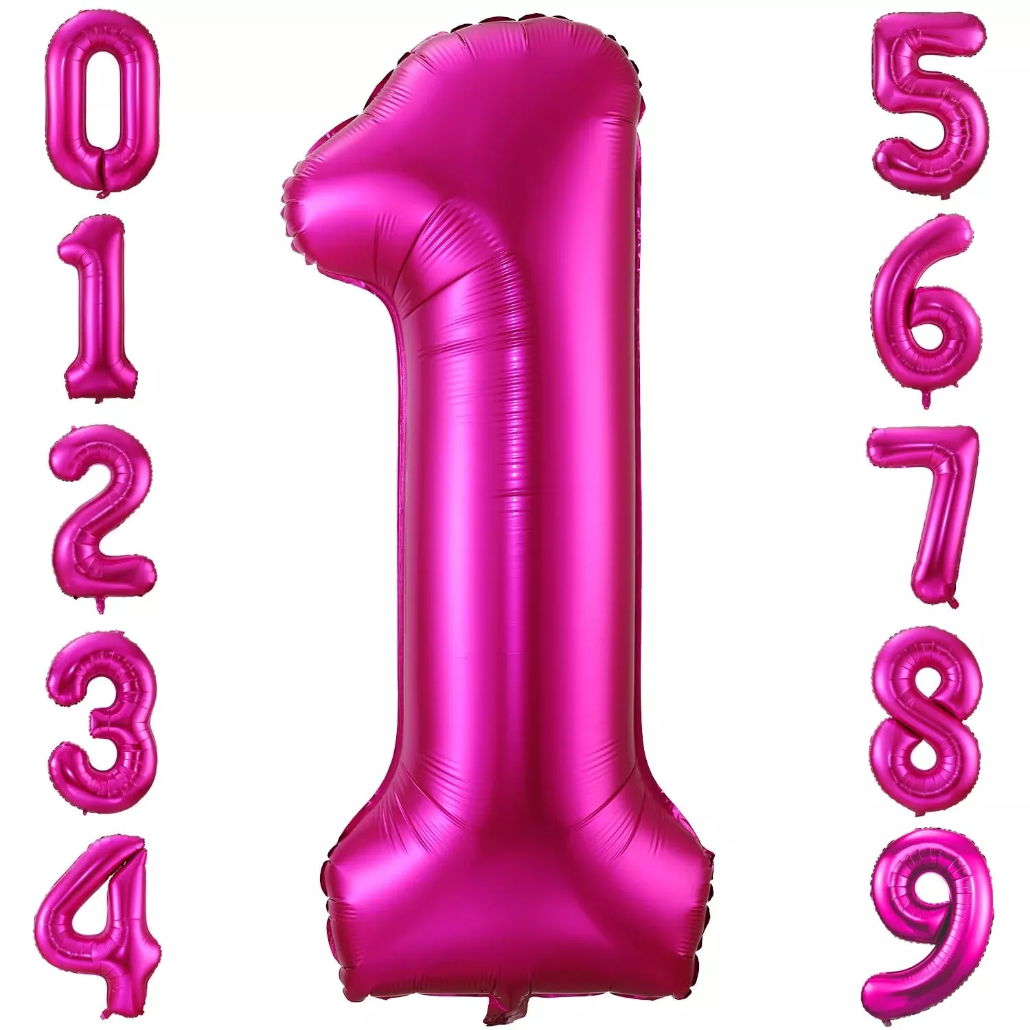 BBPOOL Hot Pink Number 1 Balloon 40 Inch for Birthday Parties