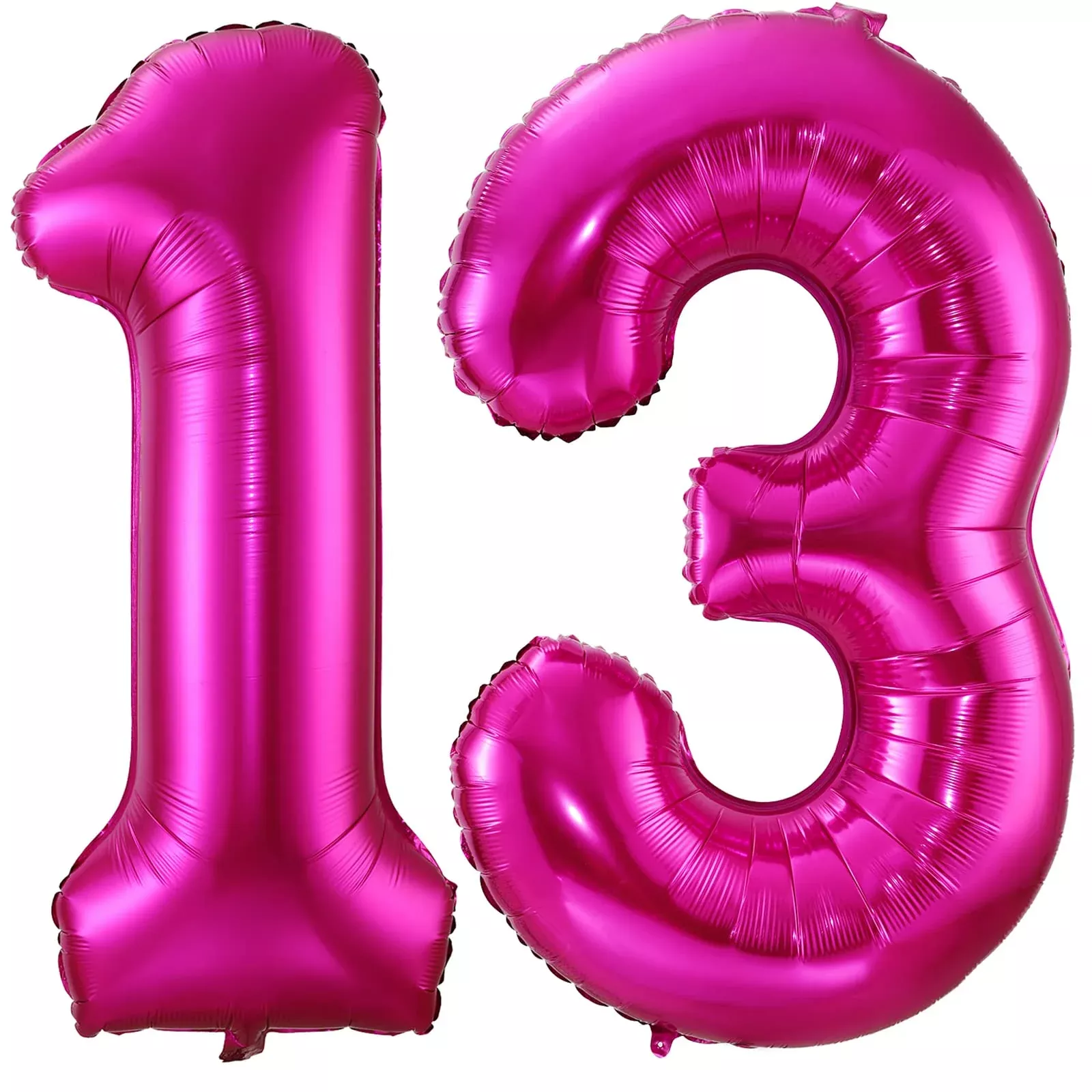 BBPOOL Hot Pink Number 13 Balloon 40 Inch for Birthday Parties