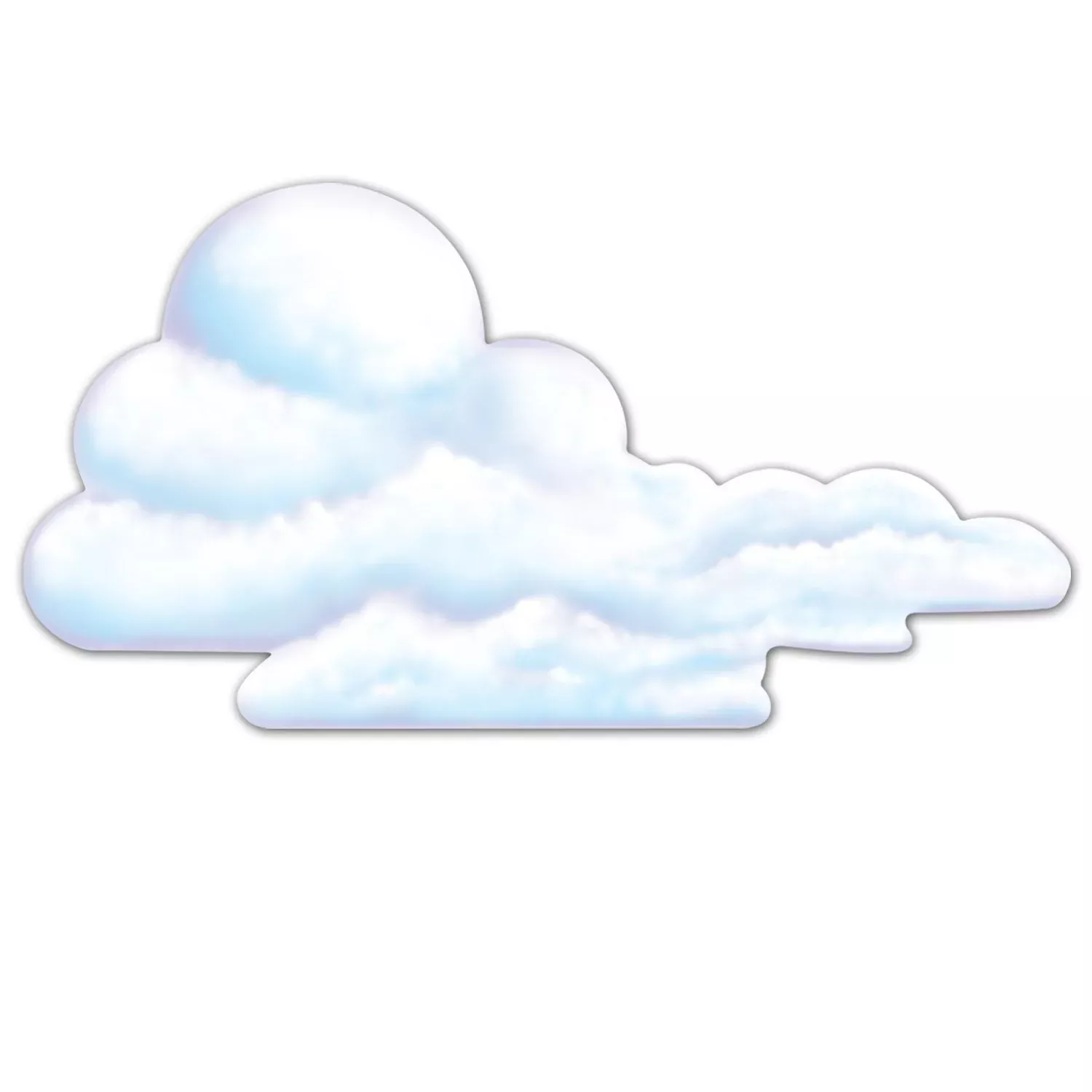 Beistle Cloud Cutout Wall Decoration 29" Multi Color Cardstock