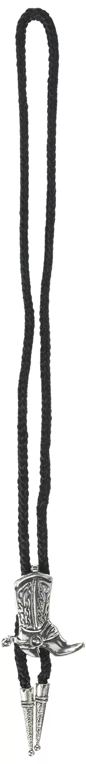 Beistle Western Bolo Tie Cowboy Costume Accessory 37" Black/Silver