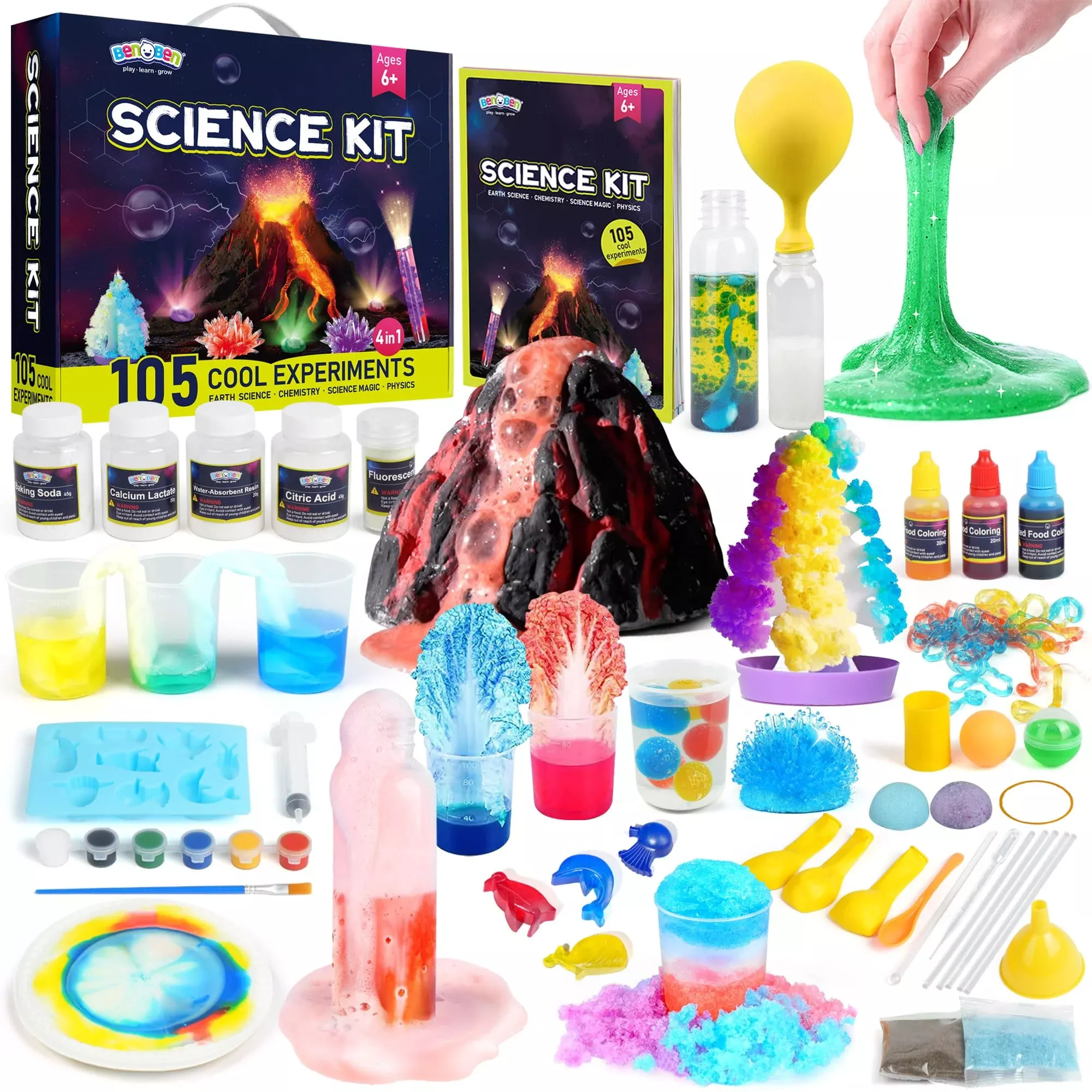 BenBen Science Experiment Kit for Kids 6-8, Colorful, Medium