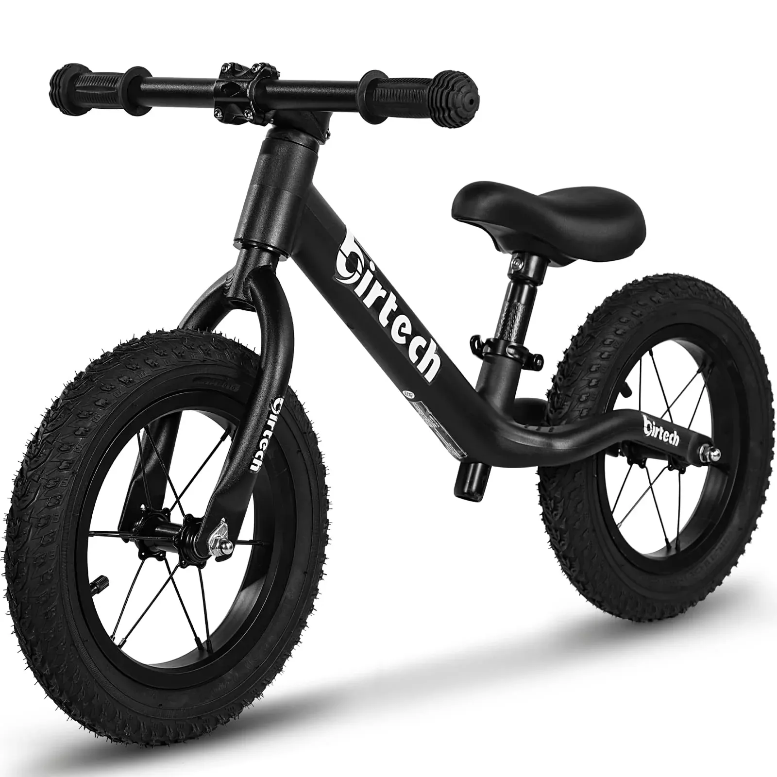 Birtech 12" Balance Bike for Kids - Lightweight Nylon Frame, Adjustabl