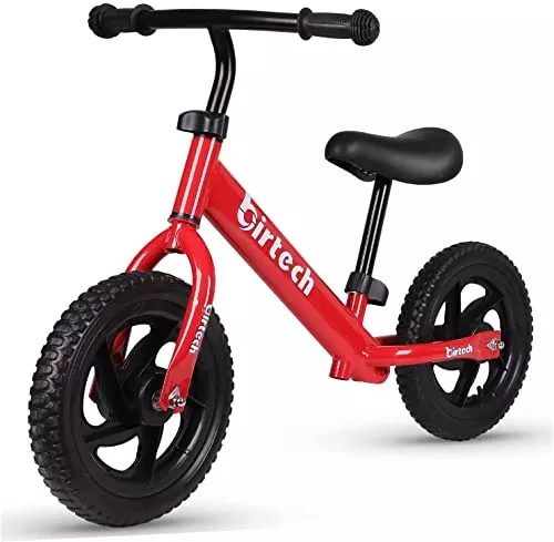 Birtech Balance Bike for 2-5 Years Old, 12 Inch, Red