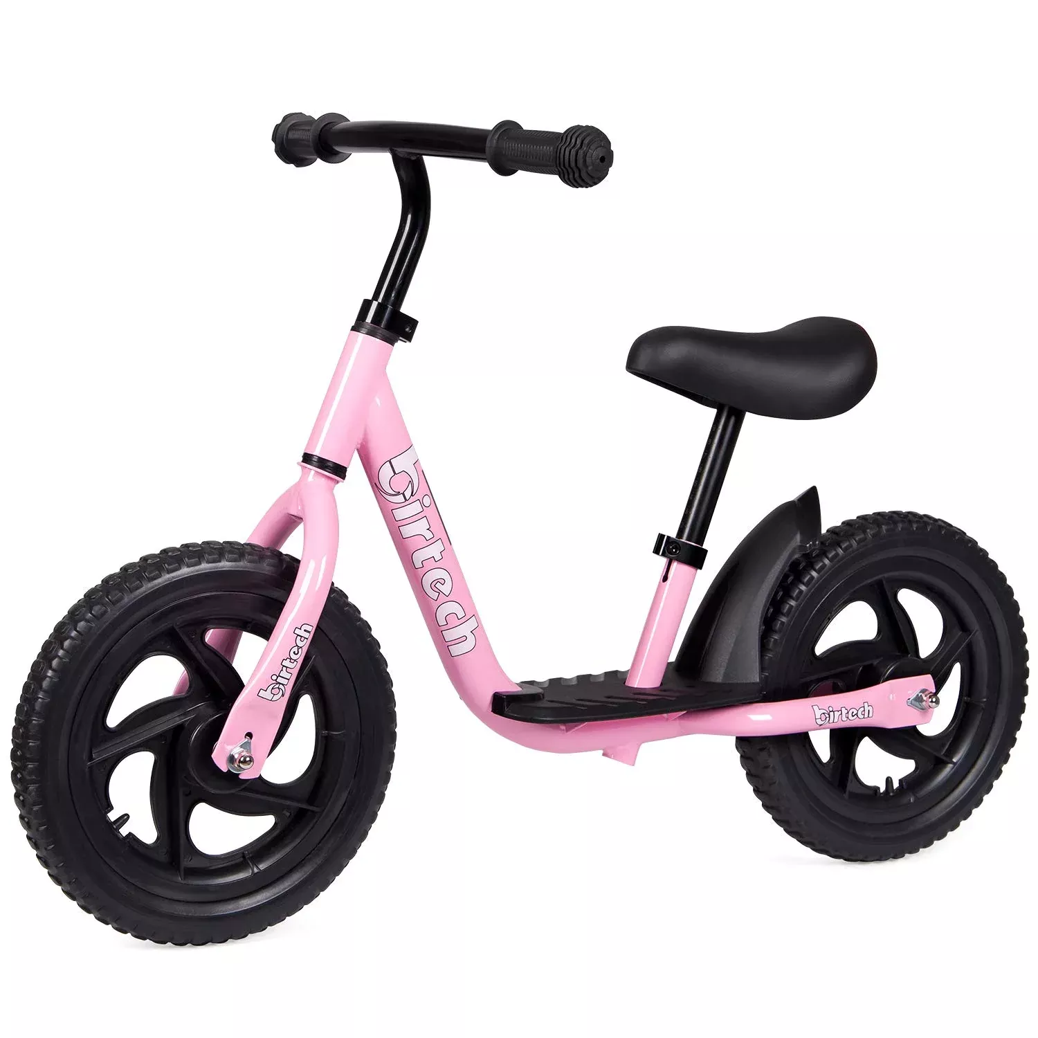 Birtech Balance Bike for Toddlers, 12" Carbon-Steel, Adjustable Seat,