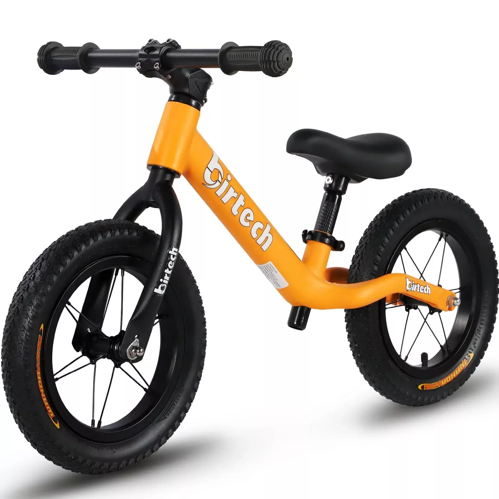 Birtech Balance Bike for Toddlers 12 Inch Yellow No Pedal