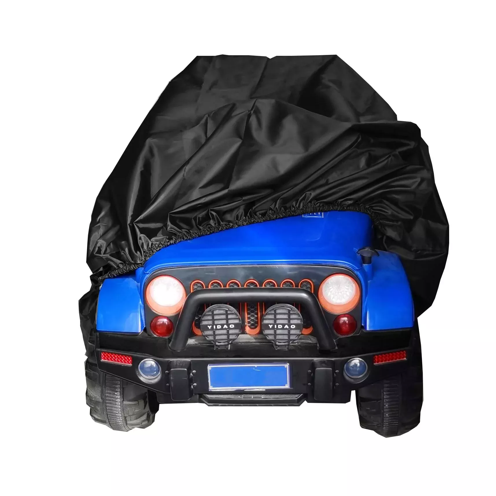 BJYasoppu Car Cover for Children's Toy Cars, Black, 55" x