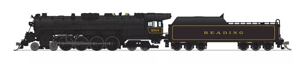 BLI 7401 N Scale 4-8-4 T1 Steam Locomotive Reading "In Service" RDG 2108 with Paragon4 DCC