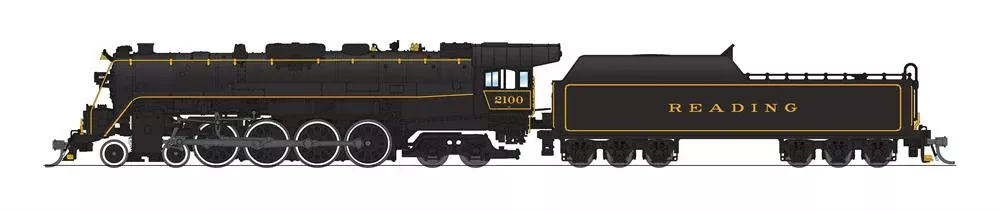 BLI 7405 N Scale 4-8-4 T1 Steam Locomotive Reading "Rambles" RDG 2124 with Paragon4 DCC