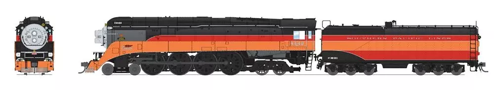 BLI 7611 HO Scale GS-4 Southern Pacific 4449 Daylight Modern Excursion Paragon4 Hybrid