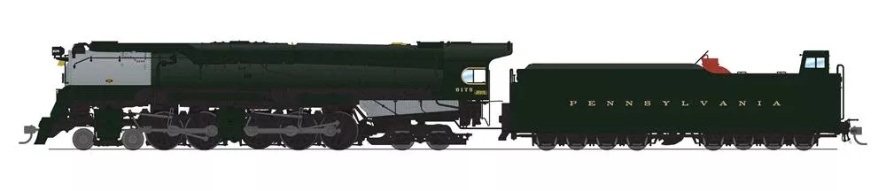 BLI 7802 HO Scale Pennsylvania Q2 Duplex 4-4-6-4 Steam Loco PRR 6180 Paragon4 Hybrid
