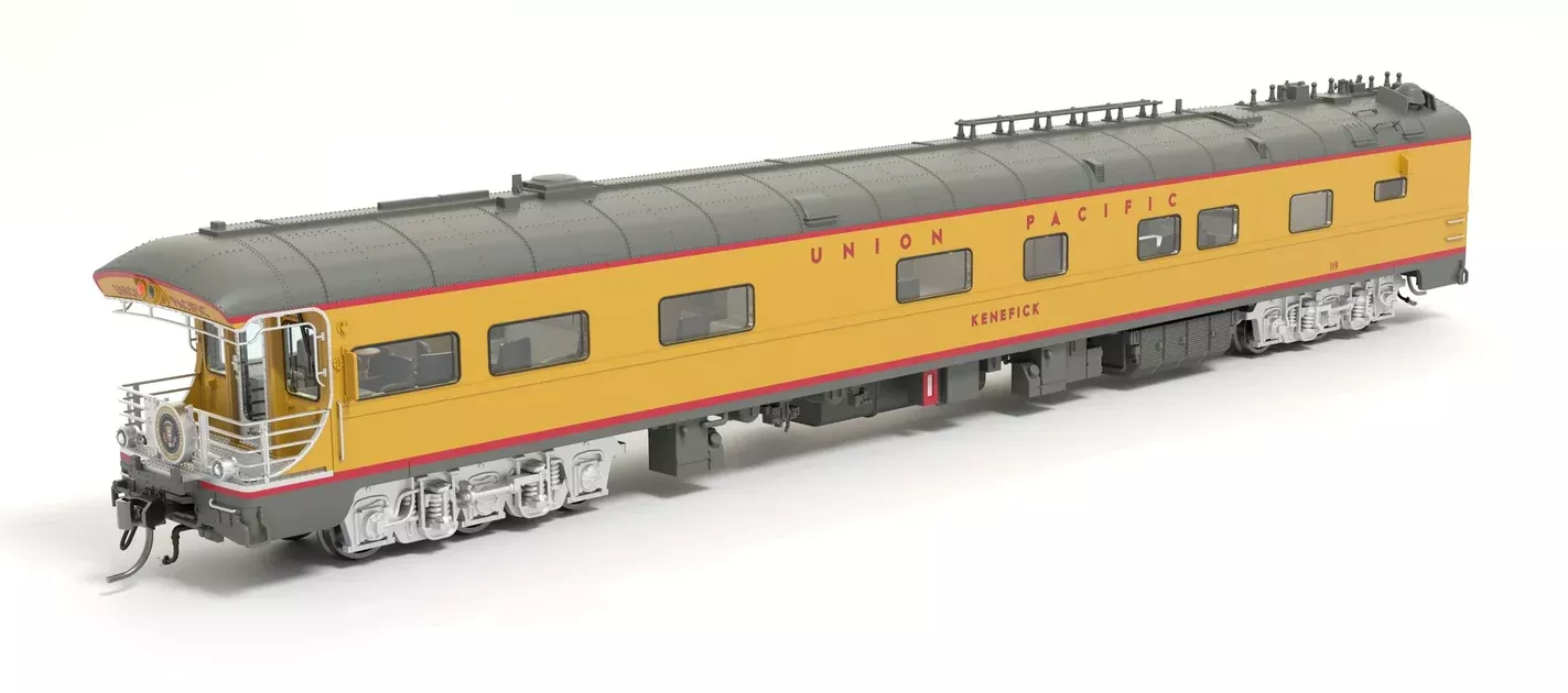 BLI 9014 HO Scale Union Pacific Business Car #119 "Kenefick" "George Bush Funeral Train" Drumhead