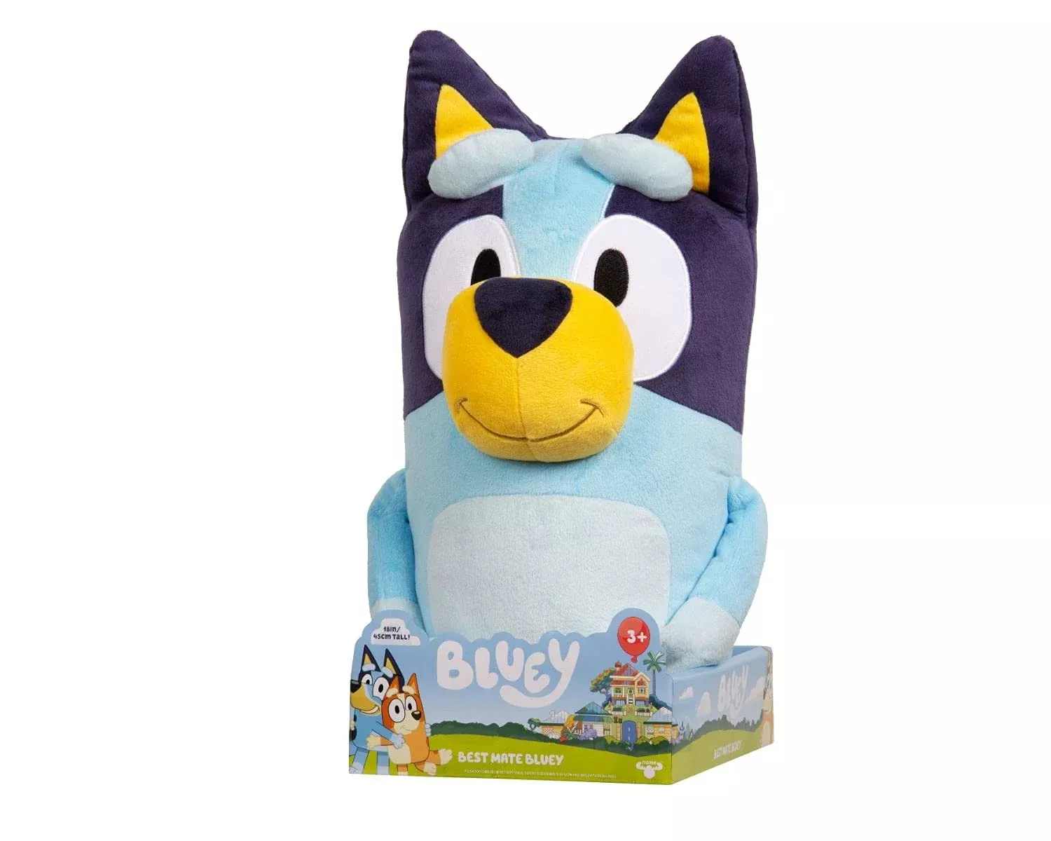 Bluey Jumbo Plush Doll 18" Soft Cuddly Toy Multicolor