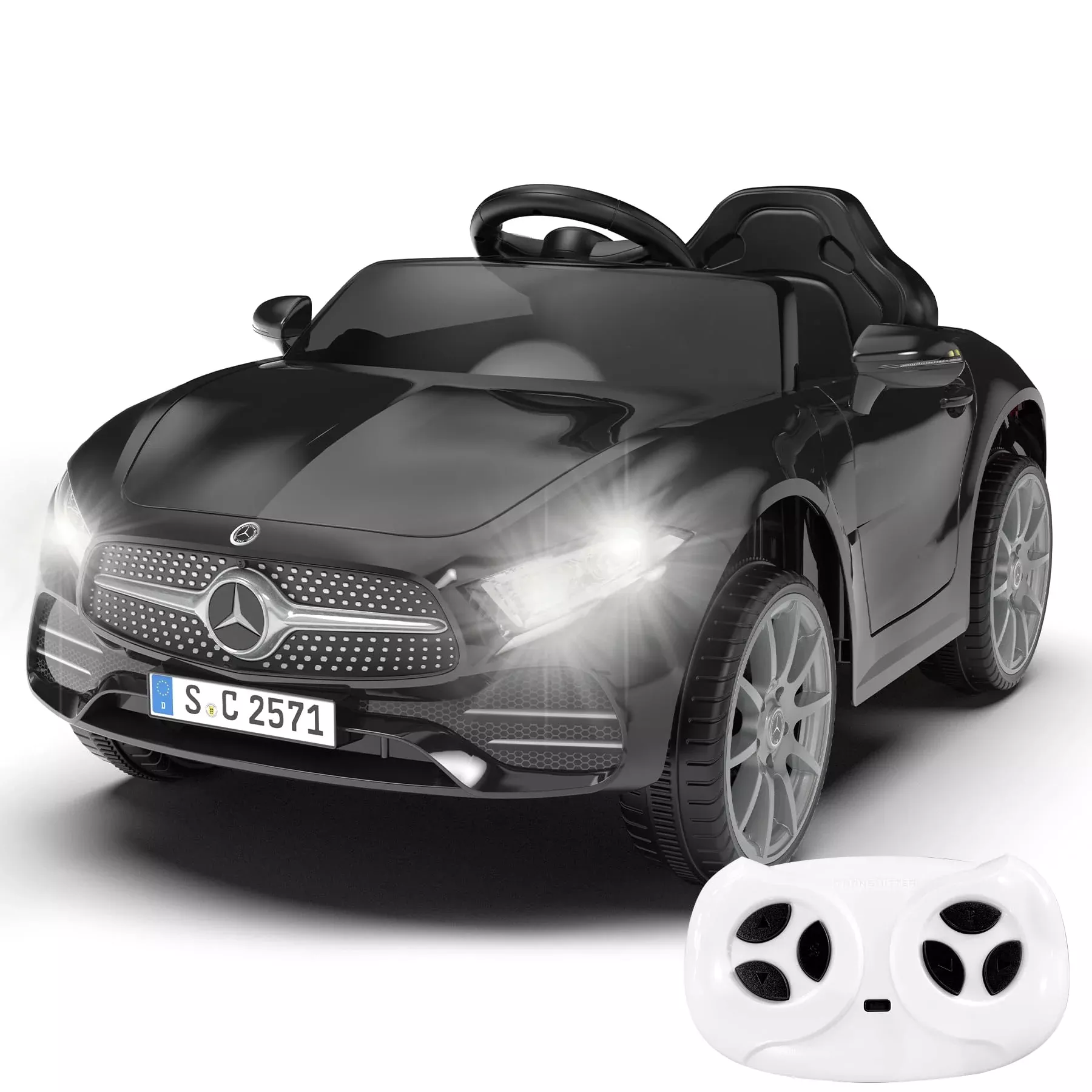 Bobike 12V Kids Ride On Car - Black, 23"x39"x18",