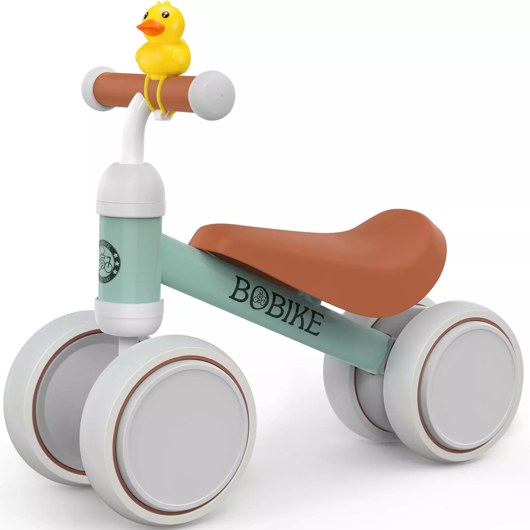 Bobike Baby Balance Bike - Light Green, Plastic, Small, 4 Wheels, No P