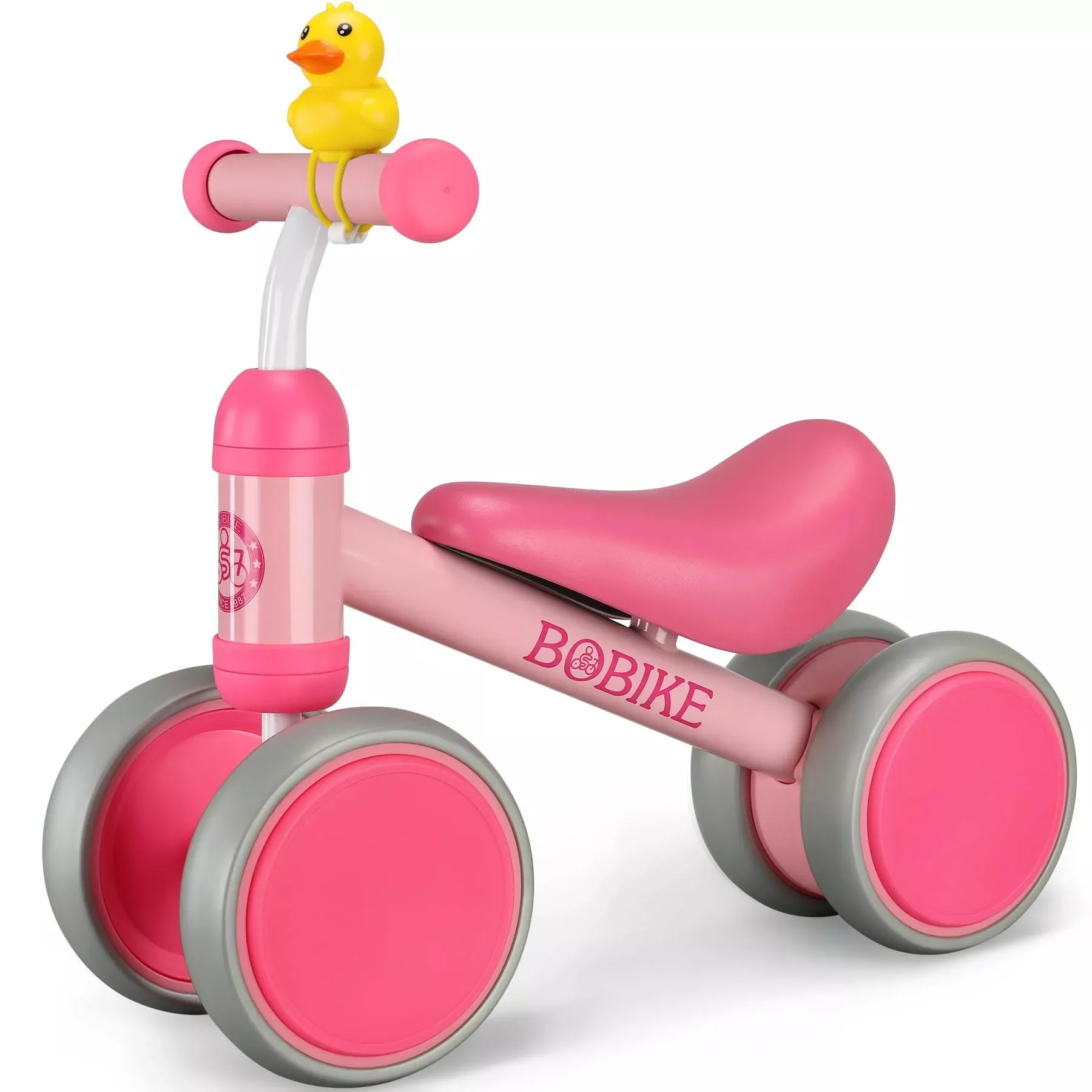Bobike Baby Balance Bike - Rose Red - Middle Size - Indoor & Outdoor Use