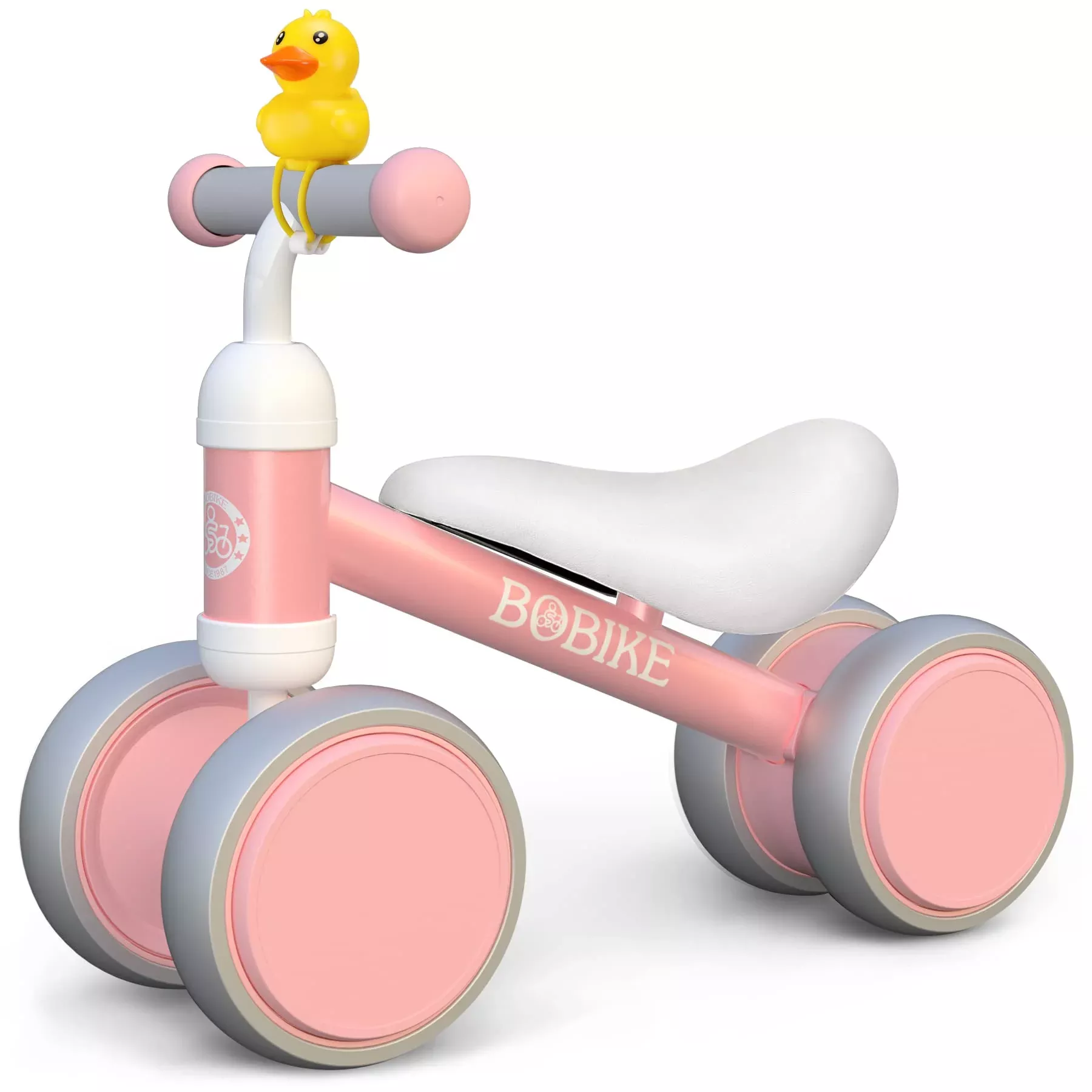Bobike Balance Bike for 1 Year Old Girl, Pink, Middle Size