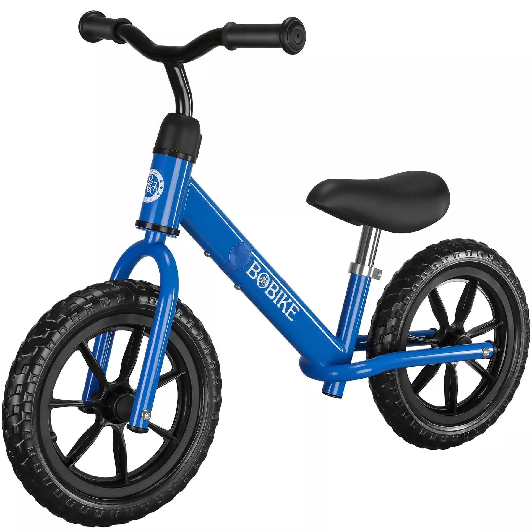 Bobike Balance Bike for Kids 2-5 Years Classic Blue Carbon Steel